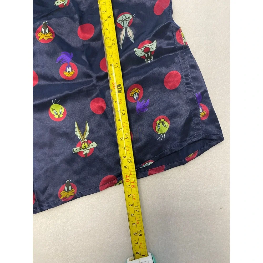 Looney Tunes Silk Boxer Shorts Men's XL Bugs Bunny Tweety Polka Dot Pajama Sleep